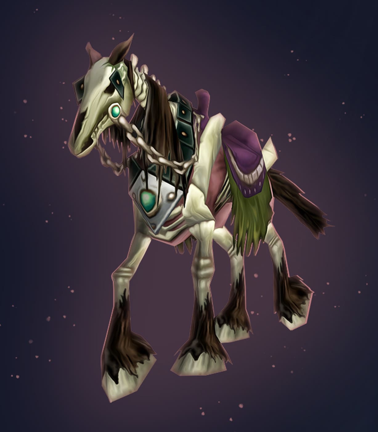 Green Skeletal Warhorse Mount